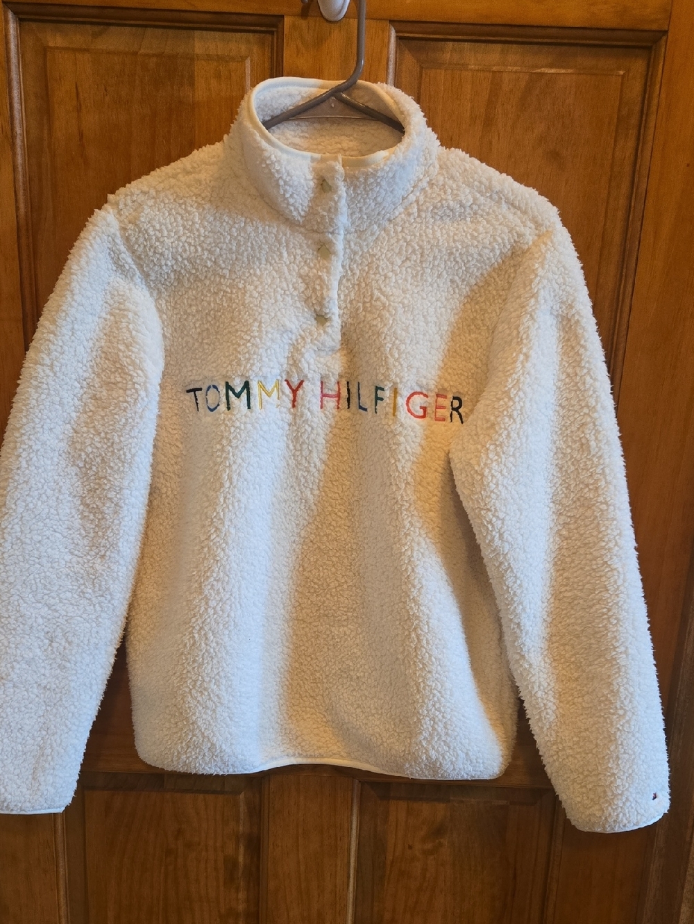 Tommy Hilfiger Womend Sherpa Half-Zip Pullover Size XS